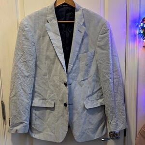 Tommy Hilfiger Striped Men's Linen Blazer